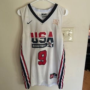 This is a 1992 USA authentic Michael Jordan jersey.